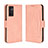 Leather Case Stands Flip Cover Holder BY3 for Vivo V23e 5G Pink