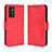 Leather Case Stands Flip Cover Holder BY3 for Vivo V23e 5G Red