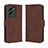 Leather Case Stands Flip Cover Holder BY3 for Vivo V25 Pro 5G Brown