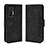 Leather Case Stands Flip Cover Holder BY3 for Vivo X70t Black