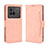 Leather Case Stands Flip Cover Holder BY3 for Vivo X80 5G Pink
