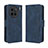 Leather Case Stands Flip Cover Holder BY3 for Vivo X90 Pro 5G Blue