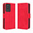 Leather Case Stands Flip Cover Holder BY3 for Vivo Y02A Red