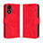 Leather Case Stands Flip Cover Holder BY3 for Vivo Y02S Red