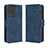 Leather Case Stands Flip Cover Holder BY3 for Vivo Y02t Blue