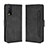 Leather Case Stands Flip Cover Holder BY3 for Vivo Y12G Black