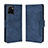 Leather Case Stands Flip Cover Holder BY3 for Vivo Y15C Blue