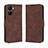 Leather Case Stands Flip Cover Holder BY3 for Vivo Y16