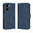 Leather Case Stands Flip Cover Holder BY3 for Vivo Y16 Blue