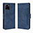 Leather Case Stands Flip Cover Holder BY3 for Vivo Y32t Blue