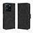 Leather Case Stands Flip Cover Holder BY3 for Vivo Y35 4G Black