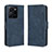 Leather Case Stands Flip Cover Holder BY3 for Vivo Y35 4G Blue