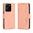 Leather Case Stands Flip Cover Holder BY3 for Vivo Y35 4G Pink