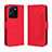 Leather Case Stands Flip Cover Holder BY3 for Vivo Y35 4G Red