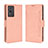 Leather Case Stands Flip Cover Holder BY3 for Vivo Y74s 5G Pink