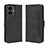 Leather Case Stands Flip Cover Holder BY3 for Vivo Y77 5G Black