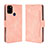 Leather Case Stands Flip Cover Holder BY3 for Wiko View5 Pink