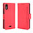 Leather Case Stands Flip Cover Holder BY3 for Wiko Y51 Red