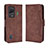 Leather Case Stands Flip Cover Holder BY3 for Xiaomi Black Shark 5 5G Brown