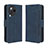 Leather Case Stands Flip Cover Holder BY3 for Xiaomi Civi 3 5G Blue