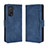Leather Case Stands Flip Cover Holder BY3 for Xiaomi Mi 10T 5G Blue