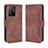 Leather Case Stands Flip Cover Holder BY3 for Xiaomi Mi 11T 5G Brown