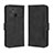 Leather Case Stands Flip Cover Holder BY3 for Xiaomi Poco C40 Black