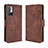 Leather Case Stands Flip Cover Holder BY3 for Xiaomi POCO M3 Pro 5G Brown