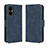 Leather Case Stands Flip Cover Holder BY3 for Xiaomi Poco M4 5G Blue