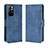 Leather Case Stands Flip Cover Holder BY3 for Xiaomi Poco M4 Pro 5G Blue