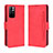 Leather Case Stands Flip Cover Holder BY3 for Xiaomi Poco M4 Pro 5G Red