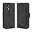 Leather Case Stands Flip Cover Holder BY3 for Xiaomi Poco X4 GT 5G Black