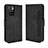 Leather Case Stands Flip Cover Holder BY3 for Xiaomi Redmi 10 4G Black