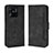 Leather Case Stands Flip Cover Holder BY3 for Xiaomi Redmi 10 India Black