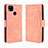 Leather Case Stands Flip Cover Holder BY3 for Xiaomi Redmi 10A 4G Pink