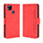 Leather Case Stands Flip Cover Holder BY3 for Xiaomi Redmi 10A 4G Red