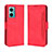 Leather Case Stands Flip Cover Holder BY3 for Xiaomi Redmi 11 Prime 5G Red