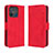 Leather Case Stands Flip Cover Holder BY3 for Xiaomi Redmi 11A 4G Red
