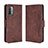 Leather Case Stands Flip Cover Holder BY3 for Xiaomi Redmi 9 Power Brown