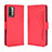 Leather Case Stands Flip Cover Holder BY3 for Xiaomi Redmi 9 Power Red