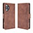 Leather Case Stands Flip Cover Holder BY3 for Xiaomi Redmi K40 Gaming 5G Brown