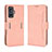 Leather Case Stands Flip Cover Holder BY3 for Xiaomi Redmi K50 Gaming AMG F1 5G Pink