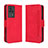 Leather Case Stands Flip Cover Holder BY3 for Xiaomi Redmi K60E 5G Red