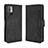 Leather Case Stands Flip Cover Holder BY3 for Xiaomi Redmi Note 10 5G Black