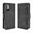 Leather Case Stands Flip Cover Holder BY3 for Xiaomi Redmi Note 10 JE 5G Black