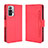 Leather Case Stands Flip Cover Holder BY3 for Xiaomi Redmi Note 10 Pro 4G Red
