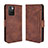 Leather Case Stands Flip Cover Holder BY3 for Xiaomi Redmi Note 11 4G (2021) Brown