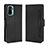 Leather Case Stands Flip Cover Holder BY3 for Xiaomi Redmi Note 11 SE India 4G Black