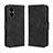 Leather Case Stands Flip Cover Holder BY3 for Xiaomi Redmi Note 12R Pro 5G Black