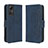 Leather Case Stands Flip Cover Holder BY3 for Xiaomi Redmi Note 12S Blue